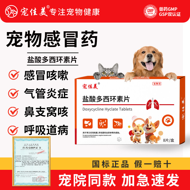 盐酸多西环素片狗狗猫咪感冒咳嗽窝咳喷嚏流鼻涕速感冒诺猫鼻支药,宠物/宠物食品及用品,猫呼吸道疾病药品,淘宝优惠券,粉丝福利购,淘宝优惠卷