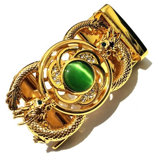 新款时来运转旋转自动扣皮带头男士裤带扣头中国风龙腰带卡头3.5