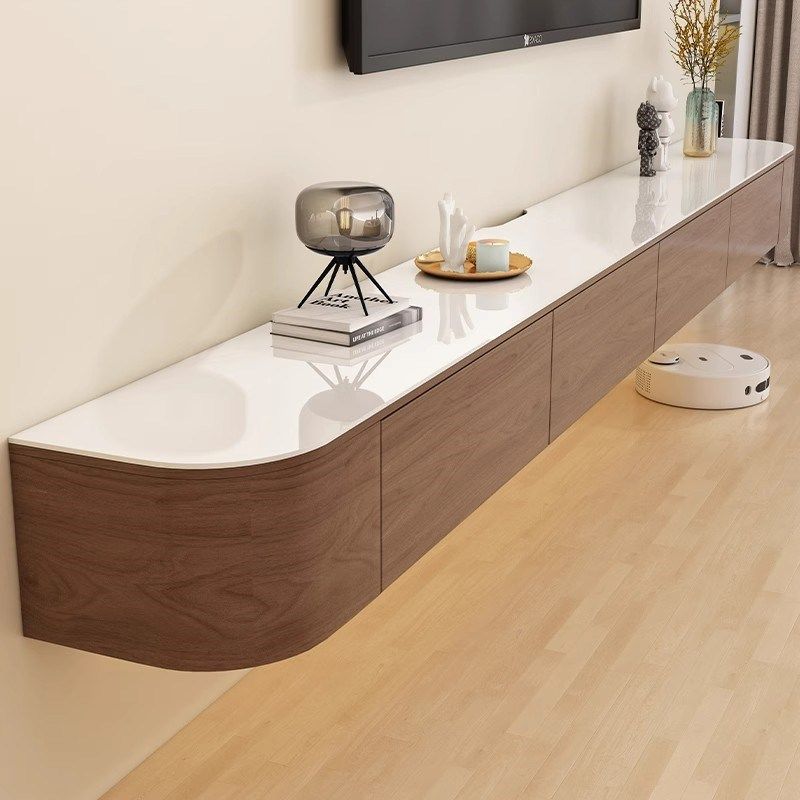 岩板电视柜悬空客厅家用小户型现代简约胡桃色实木悬浮式电视机柜,住宅家具,茶几+电视柜,淘宝优惠券,粉丝福利购,淘宝优惠卷