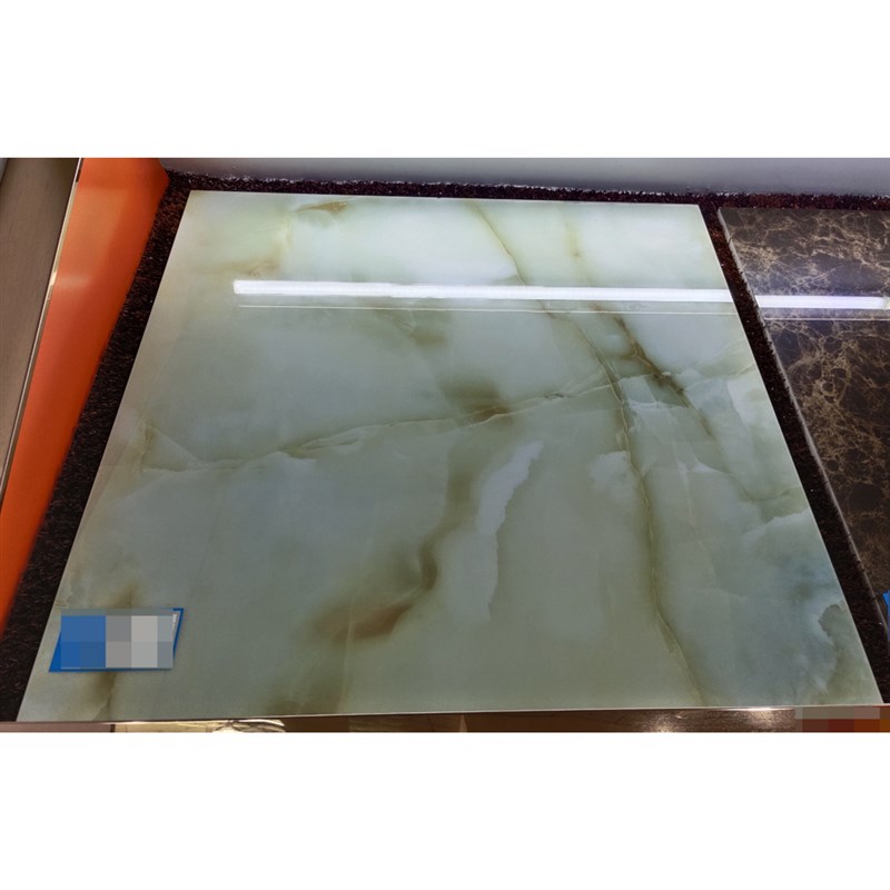 800亮光天山青玉微晶石玻璃瓷砖 客餐厅厨卫室内过道简约现代地砖