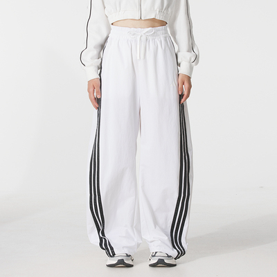 Adidas/阿迪达斯梭织长裤女宽松秋新款运动休闲香蕉裤KB5223