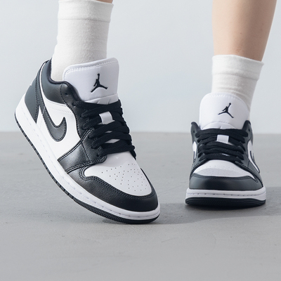 耐克男鞋女鞋情侣鞋官方正品Air Jordan 1 Low AJ1黑白低帮篮球鞋