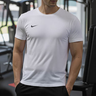 官方正品耐克短袖t恤男装夏季新款Dri-Fit跑步上衣男士健身训练服