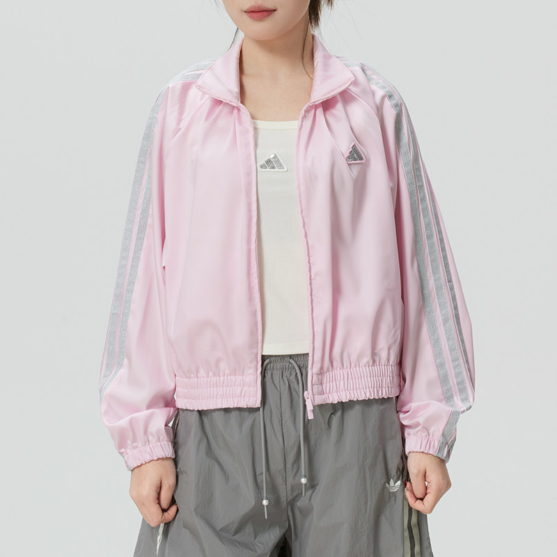 阿迪达斯（adidas）女装 2026春季新款运动服跑步健身训练外套时