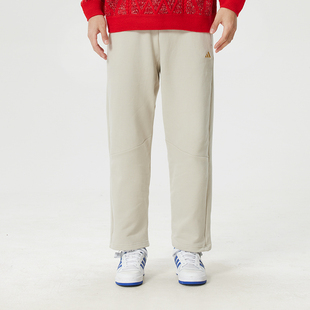 阿迪达斯新年款裤子男款直筒裤官方正品运动裤男士休闲长裤KE4066