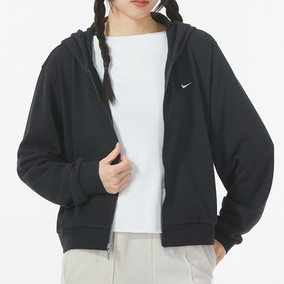 NIKE耐克官方正品女款运动夹克25秋冬新款毛圈针织连帽外套FN2420