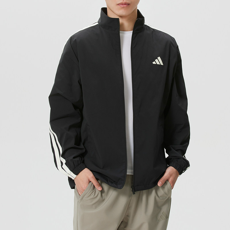 阿迪达斯加绒外套男春季新款黑色运动服男士正品立领防风休闲夹克,运动服/休闲服装,运动茄克/外套,淘宝优惠券,粉丝福利购,淘宝优惠卷