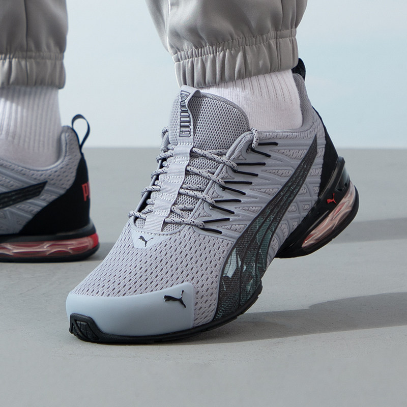 PUMA彪马跑步鞋男鞋女鞋2025冬季灰色情侣网面训练鞋运动鞋379602