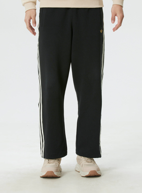 adidas阿迪达斯三叶草男裤直筒长裤子26春季新款针织运动裤KT0652