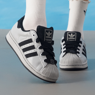 阿迪达斯三叶草贝壳头板鞋男女鞋2025新款运动鞋耐磨轻便休闲鞋