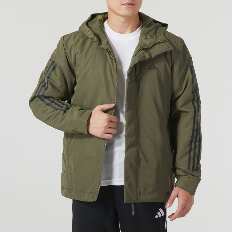 阿迪达斯连帽服男装秋冬新款保暖运动衣加厚袄男士防风外套,运动服/休闲服装,运动棉衣,淘宝优惠券,粉丝福利购,淘宝优惠卷