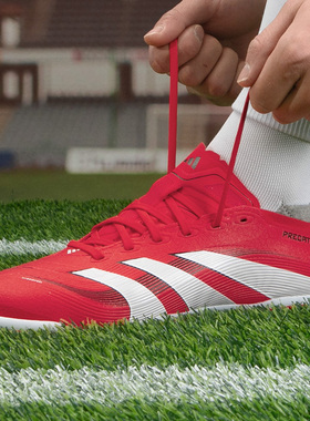 阿迪达斯正品2025蛇年新年款PREDATOR猎鹰AG短钉足球鞋男款ID3837