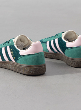 阿迪达斯三叶草绿色板鞋女鞋25春新款低帮缓震运动鞋休闲鞋JI2648