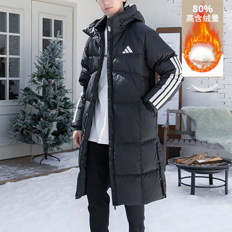 官方正品阿迪达斯长款羽绒服男装女装25秋冬新款运动服保暖外套