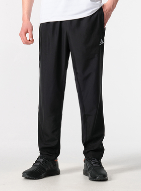 阿迪达斯梭织长裤男春秋新款男士休闲裤运动裤跑步裤子IP4472
