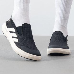 阿迪达斯一脚穿休闲鞋男鞋夏季新款透气运动鞋男款户外溯溪鞋