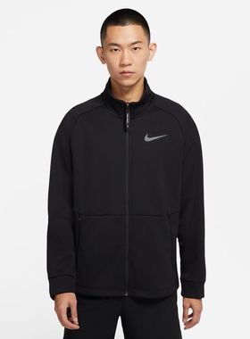 NIKE耐克男装上衣秋季新款黑色健身训练运动服休闲夹克外套DM5941