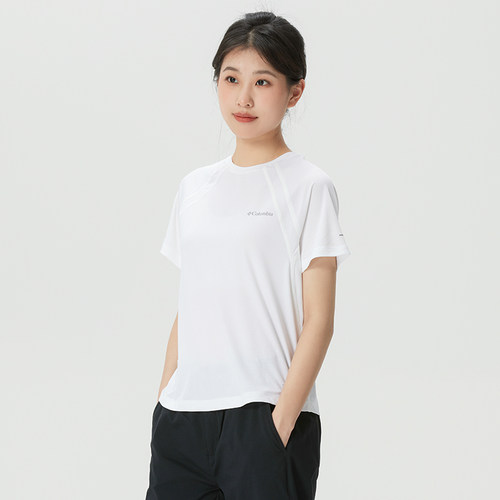 哥伦比亚（Columbia）短袖女装26夏季新款运动服跑步健身速干t恤