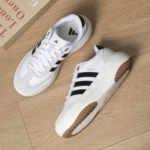 adidas阿迪达斯女鞋厚底休闲鞋2026新款F板鞋小白鞋运动鞋 KH6913