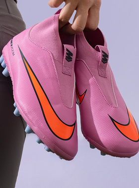 Nike官方正品耐克大童足球鞋女25秋季新款刺客系列16高帮AG短钉鞋