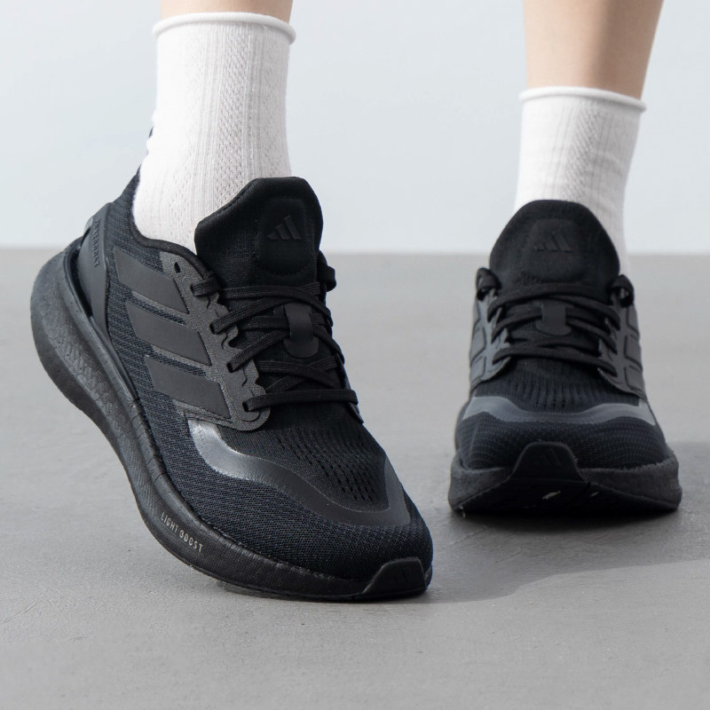 阿迪达斯正品男鞋女鞋PUREBOOST 5运动鞋训练黑武士爆米花跑步鞋