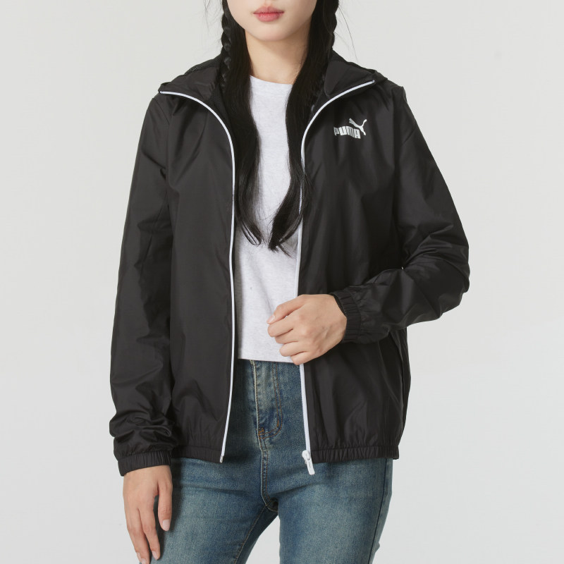 PUMA彪马外套女装2025冬季新款连帽宽松薄款运动夹克672909图片