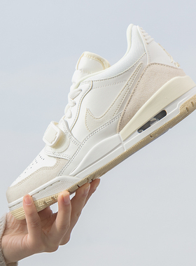 Jordan耐克女鞋冬季新款AJ312篮球鞋米色运动鞋古板鞋FQ7827