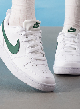 Nike耐克女鞋 秋季新款绿色court板鞋低帮休闲鞋运动鞋DV5456