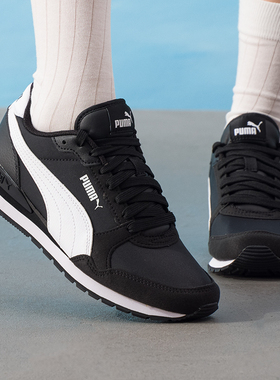 PUMA彪马男鞋女鞋冬季透气运动鞋情侣复古休闲鞋黑色鞋子384857