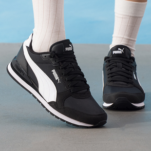 PUMA彪马男鞋女鞋冬季透气运动鞋情侣复古休闲鞋黑色鞋子384857