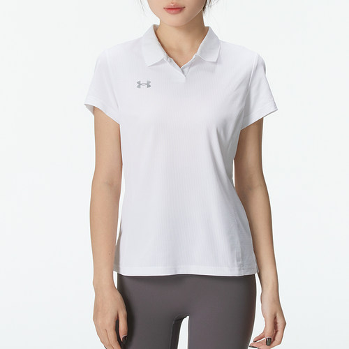 【团购】安德玛女POLO短袖23500510-100，可定制