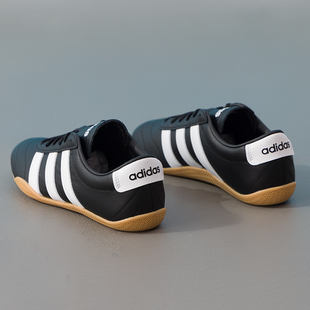 Adidas阿迪达斯女鞋黑色低帮板鞋26新款薄底运动鞋休闲鞋JQ9684