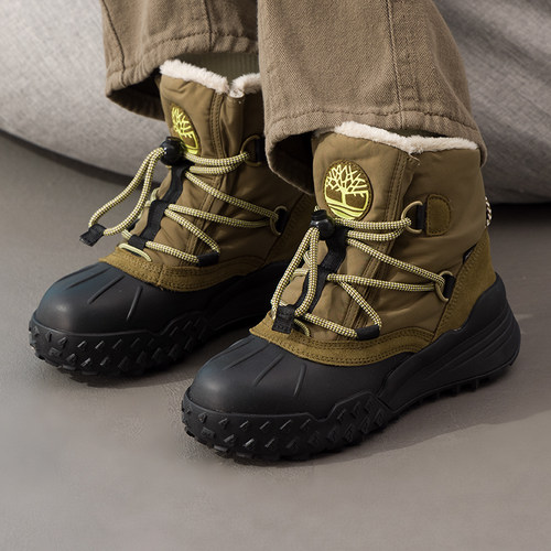 添柏岚（Timberland）女鞋 春季新款户外高帮雪地靴耐磨徒步登山
