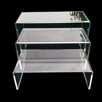 U-shaped Acrylic Display Risers Steps Acrylic Display Stand