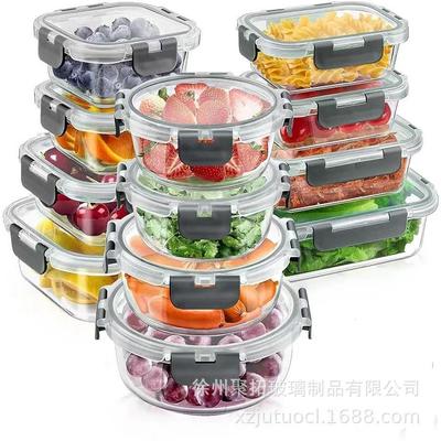 glass fresh-keeping bento box refrigerated sealed lunch box
