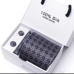 Mens Tie Set In A Box Paisley Silk Ties For Men Gifts Luxury