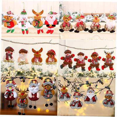 Christmas tree decoration old man deer gift small pendant