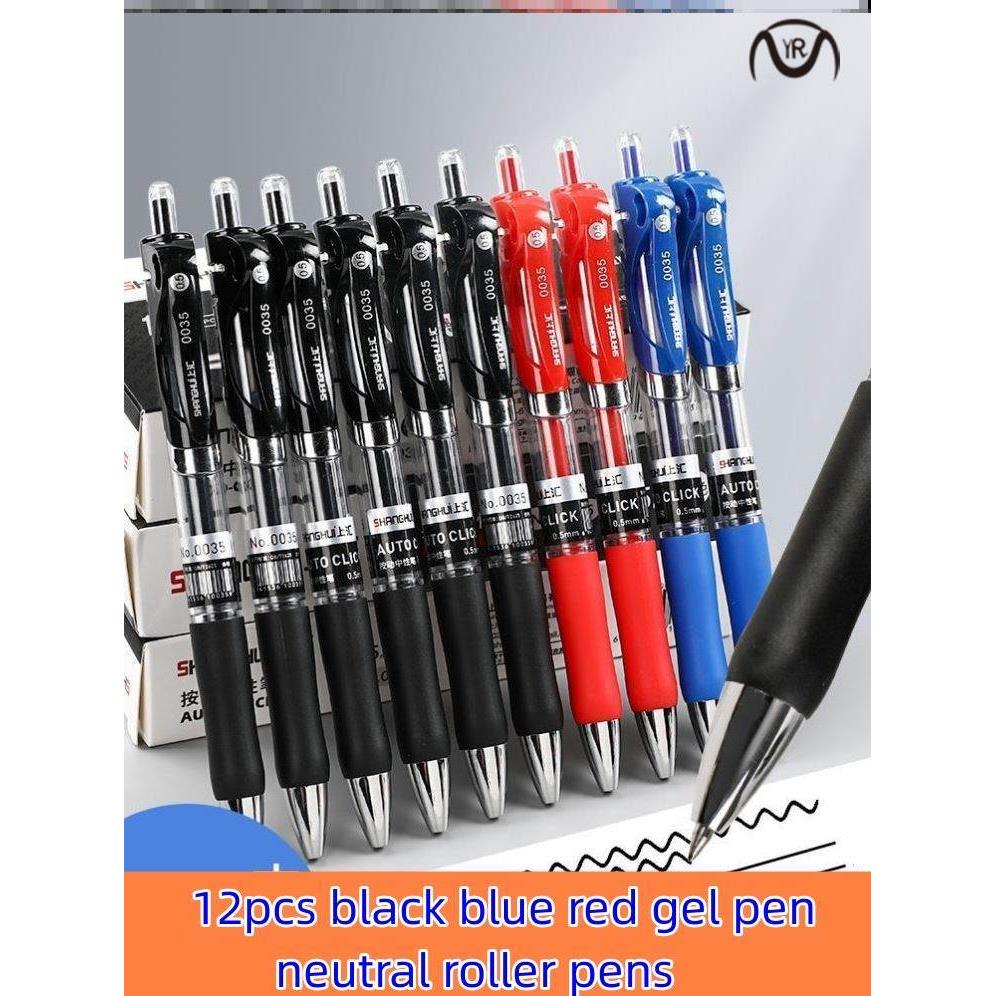 black blue red gel pen neutral roller pens pupil stationary