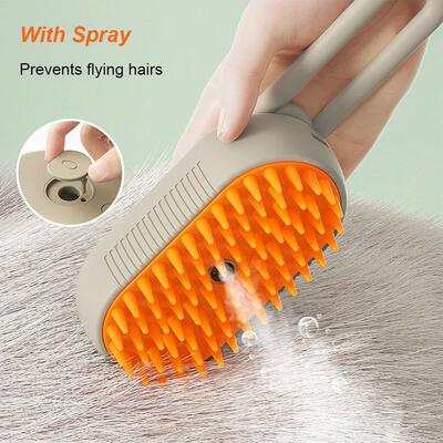 Cat Steam Brush Steamy Dog Brush 3 in 1 Electric Spray Cat H