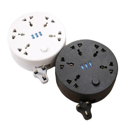 2m circular power board, portable extension cable, socket