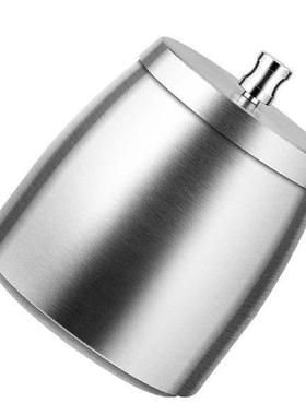 Stainless Steel Tabletop Ashtray Windproof with Lid Modern