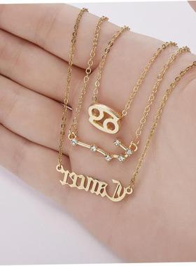 3件套生肖女性项炼个性新礼物夫妇