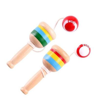 2 Pcs Skill Cup Kenball and Game Kendama Toys Wooden Mini