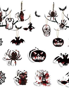 Halloween pendant props万圣节吊饰挂件鬼节纸吊饰布置道具