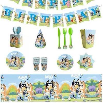 Bluey's birthday party supplies disposable cutlery Paper