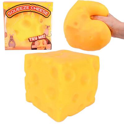 1pc Extra Large Squishy Squeeze Cheese Block Stress Ball toy