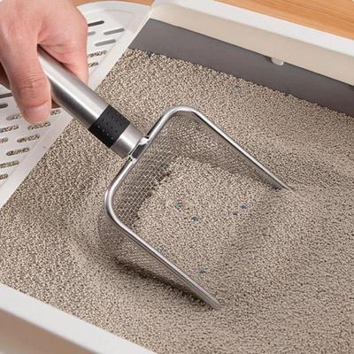 Pet cleaning tool metal aluminum alloy cat litter scoop stai