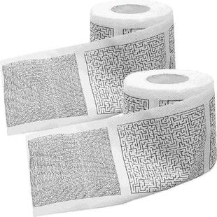 2 Rolls Supple Toilet Paper Decor Tissue for Printed