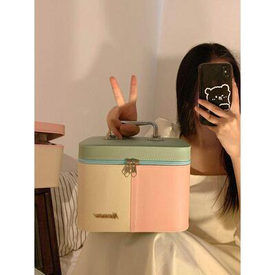 Women Professional Suitcase Makeup Box Make Up Cosmetic Bag