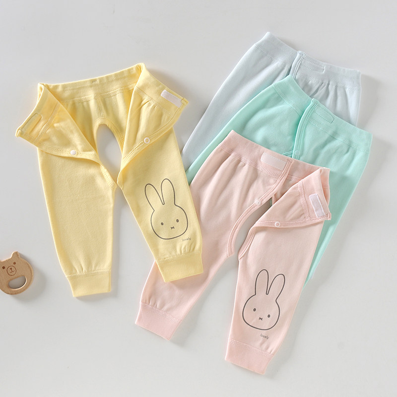 婴儿秋裤春秋纯棉A类单层保暖裤子男女宝宝魔术贴裤新生儿长裤子,童装/婴儿装/亲子装,保暖裤,淘宝优惠券,粉丝福利购,淘宝优惠卷